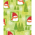 Gift Wrap (24"x100') SNOWMAN SWEETIE